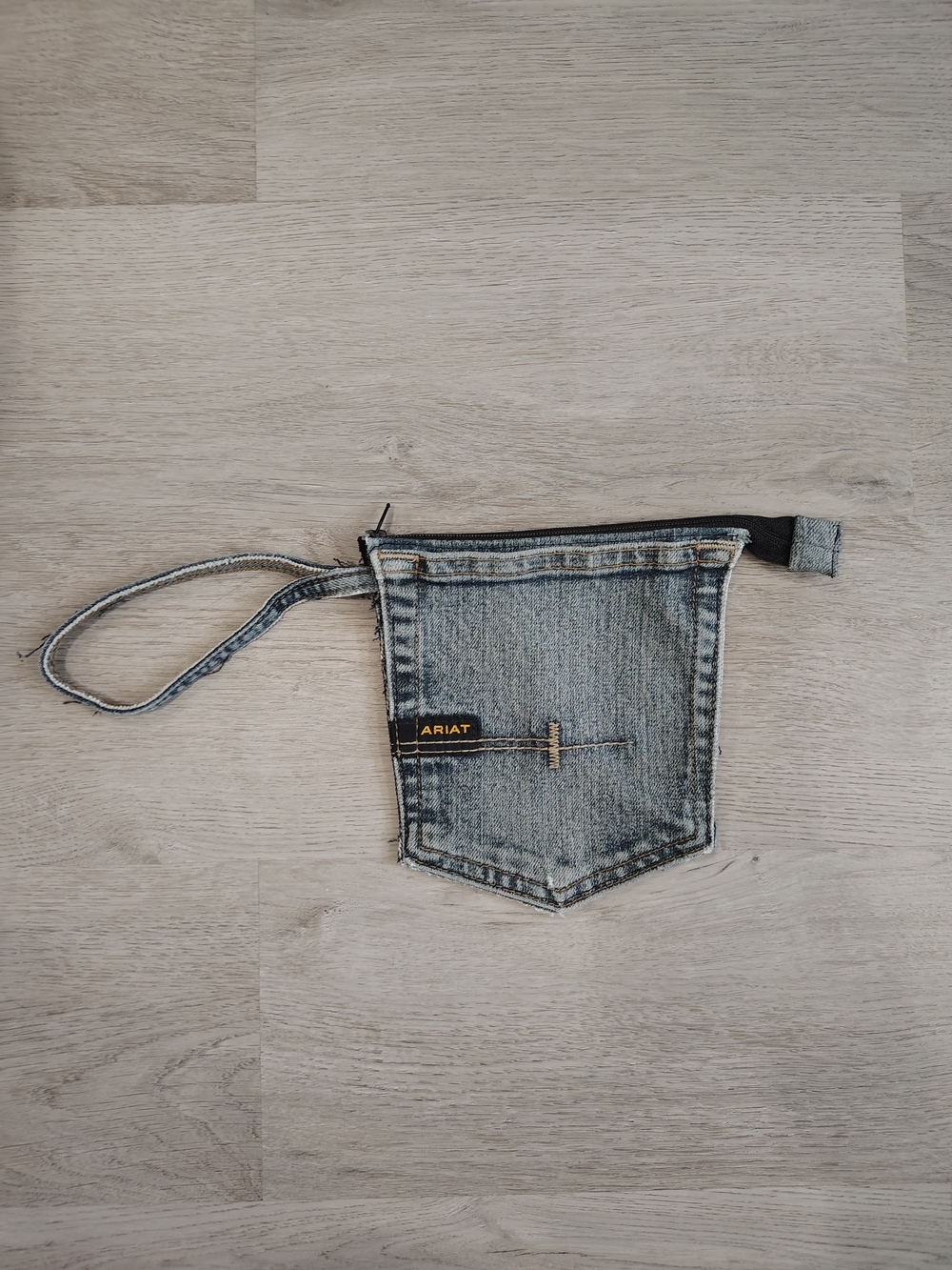 Ariat Denim Wristlet Clutch in Light Blue